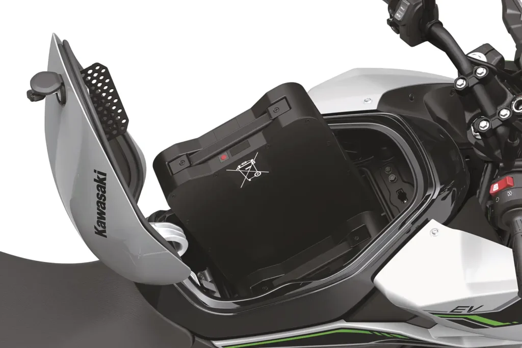 2024 Kawasaki Z e-1 First Look: Electric motorcycle battery